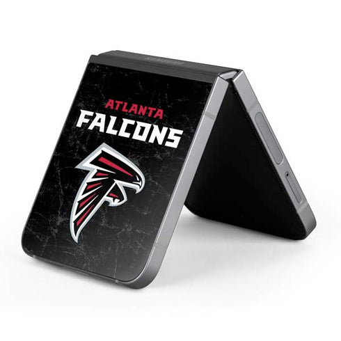 NFL Atlanta Falcons Distressed Galaxy Z Flip6 Skin